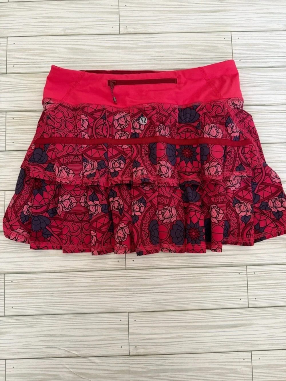 Lululemon | Run Pace Setter Skort in Prisma Multi Guava Lava Boom Juice - Size 2